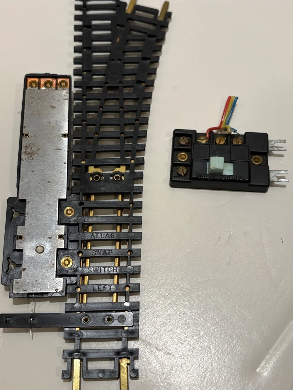 HO scale, model train switches.